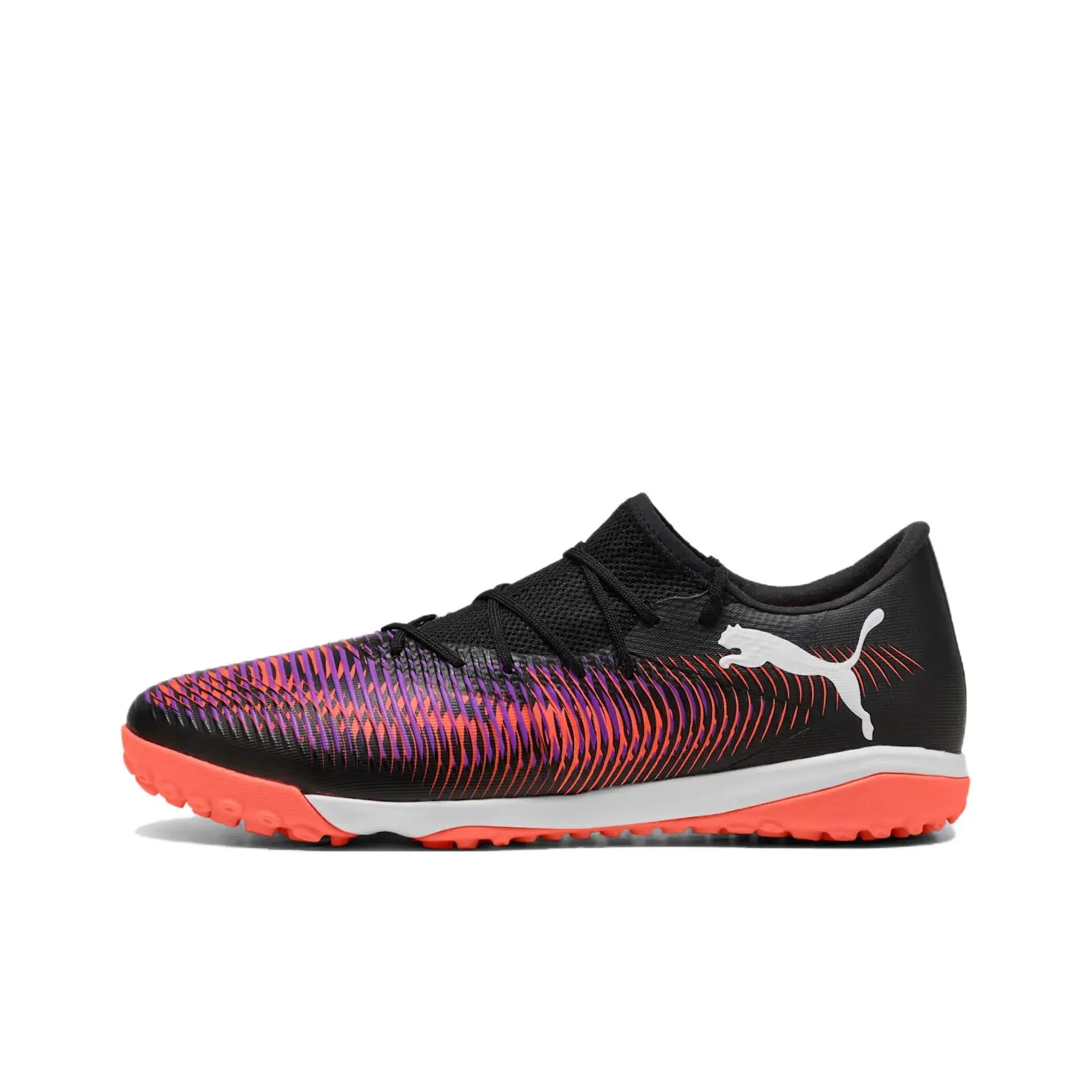 puma Trainers FUTURE 8 MATCH Abrasion Resistant Soccer Shoes Unisex Black White Red