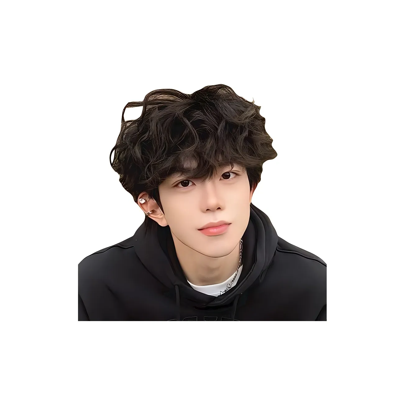 GLUNA Leslie Roll Мужская Перука Корейская Стильная Модная Шерстяная Завитка