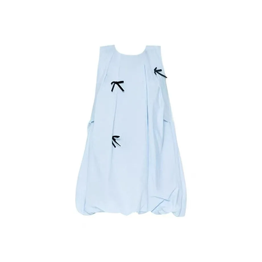 NFV Светло-синий Женские Платья без рукавов