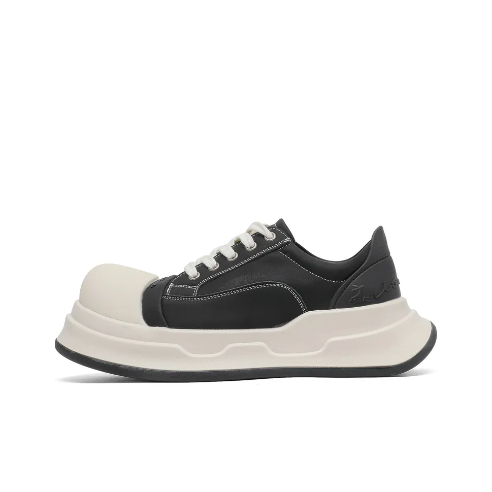 Kangaroo Head Низкий топ Скейтборд Кроссовки Мужские Черный Белый