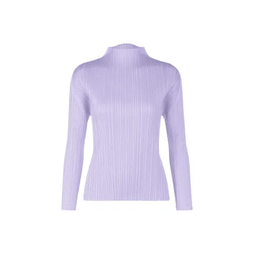 PLEATS PLEASE ISSEY MIYAKE Саксонский синий Женские рубашки T
