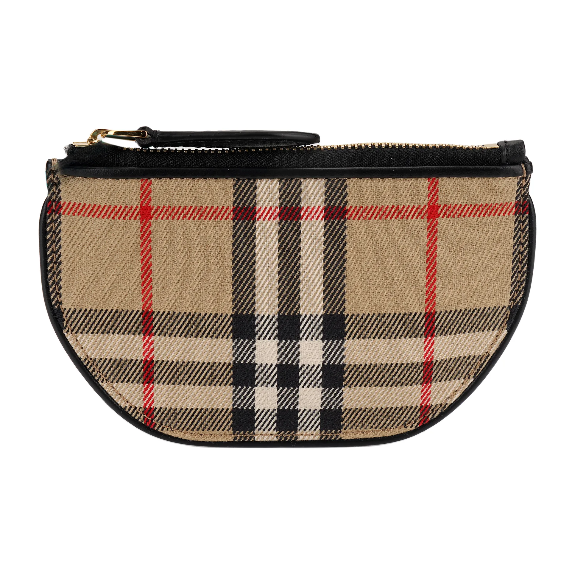 Burberry OLYMPIA Хлопок Телячья кожа Полумесяц Сумка Клатч Кошелек Сумка для хранения Кошелек Мелочь Кошелек Унисекс Хаки