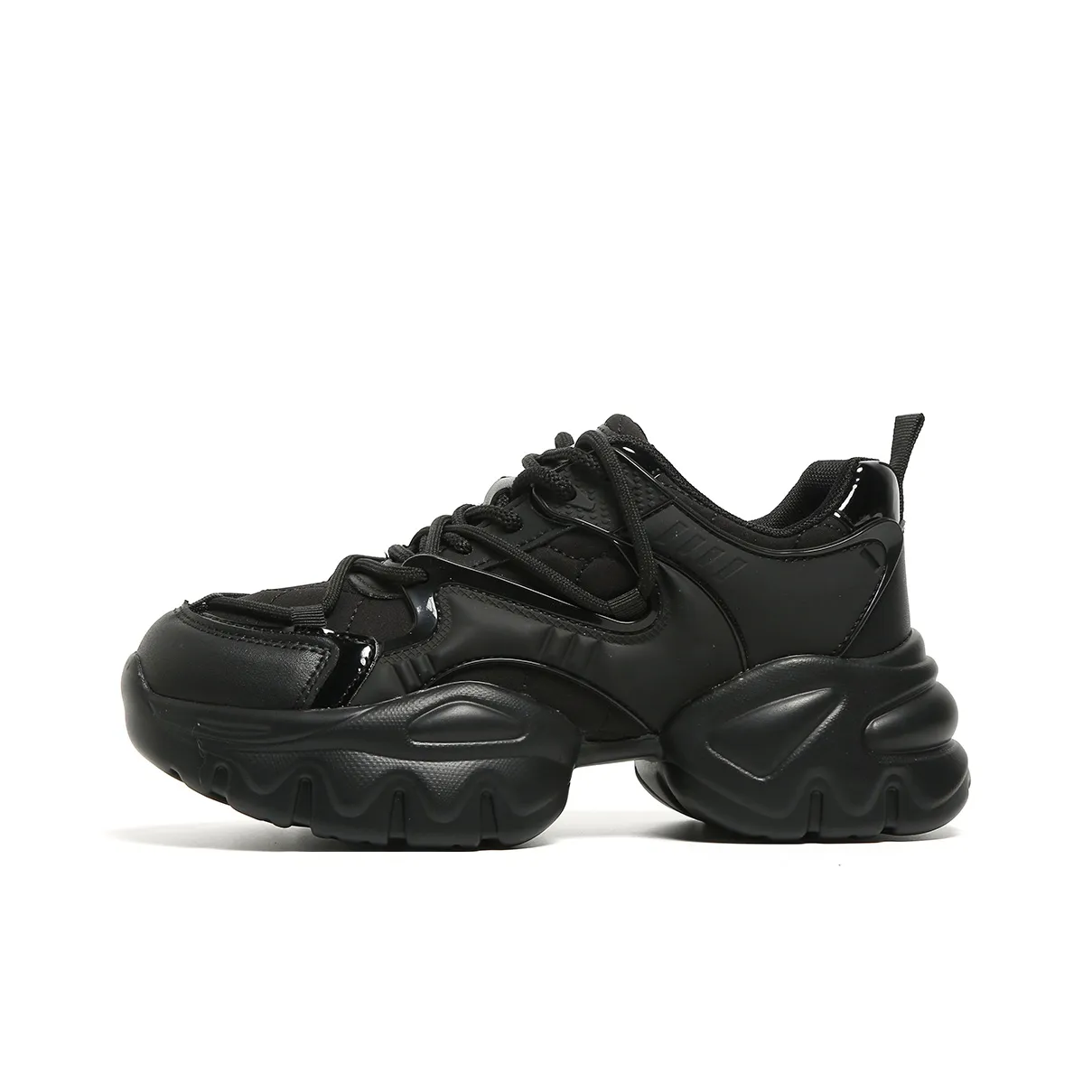 FOREVER 21 Амортизаторы Устойчивые к истиранию Низкий топ Толстая подошва Кроссовки Женские Черные