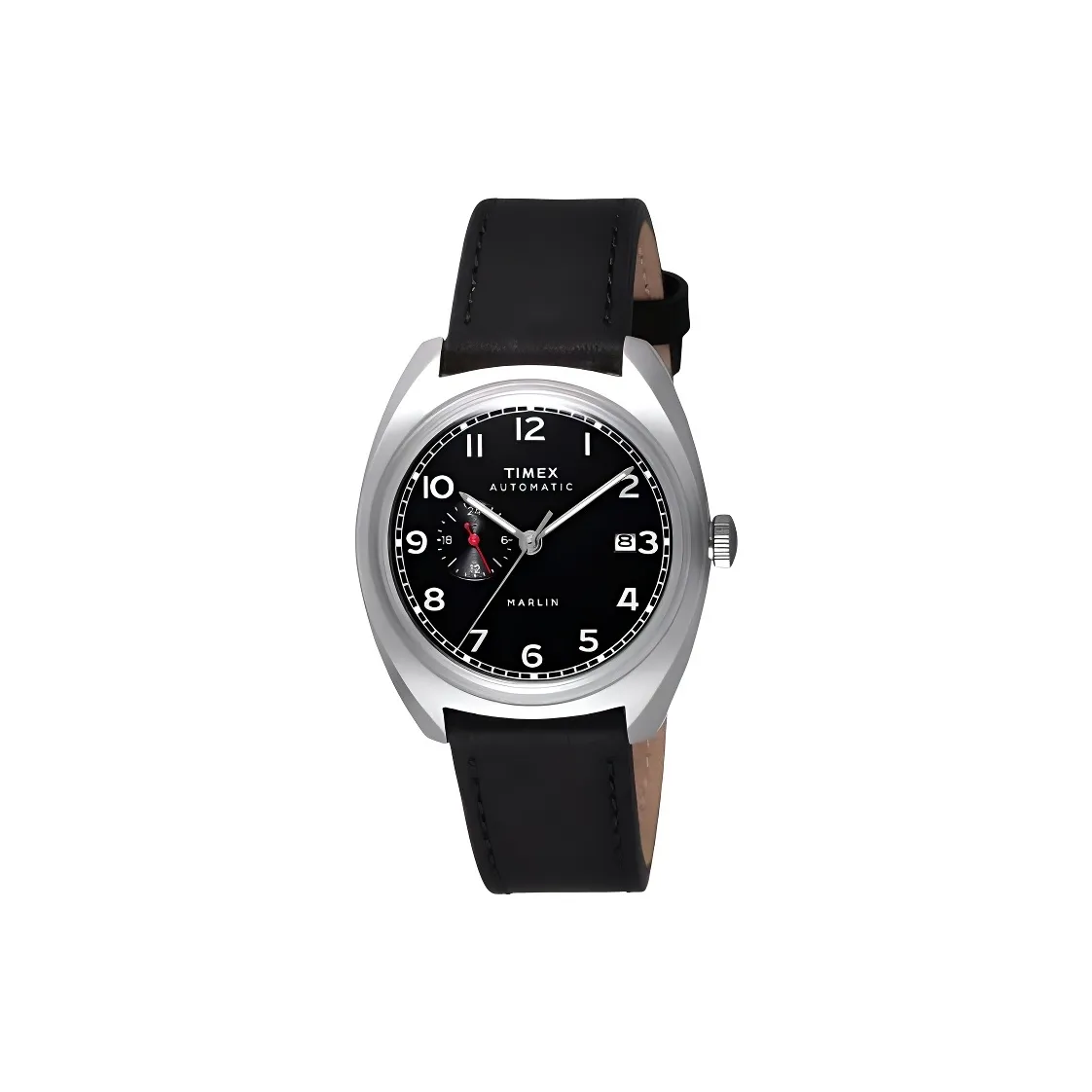 TIMEX Wrist Watch Automatic Mechanical Movement Leather Strap 39mm Black Dial Men's Watches