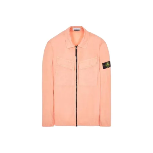 STONE ISLAND Персиковые Мужские Куртки