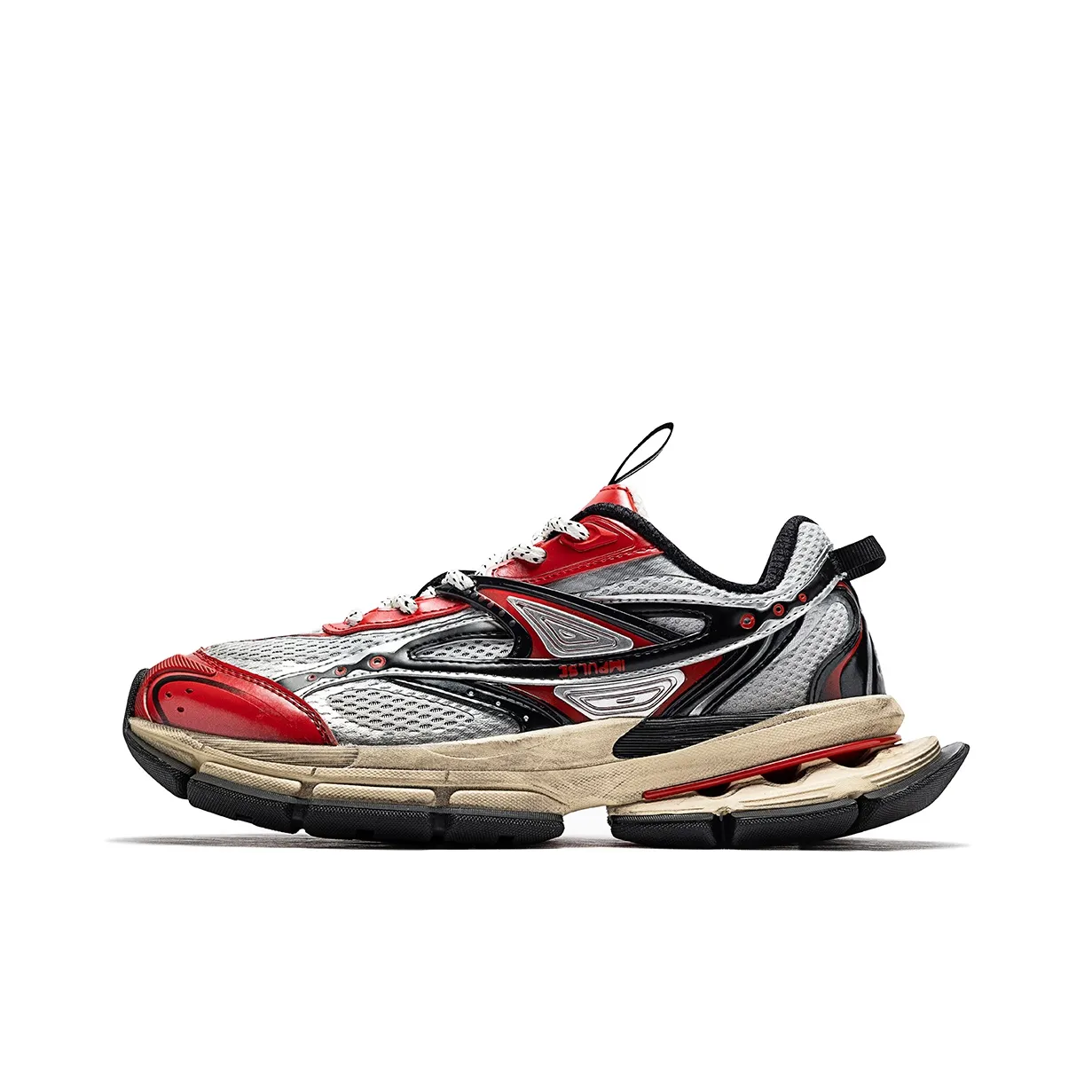 ANTA SNEAKERVERSE Устойчивый к истиранию Дышащий Низкий Топ Casual Мужской Серый Красный Черный