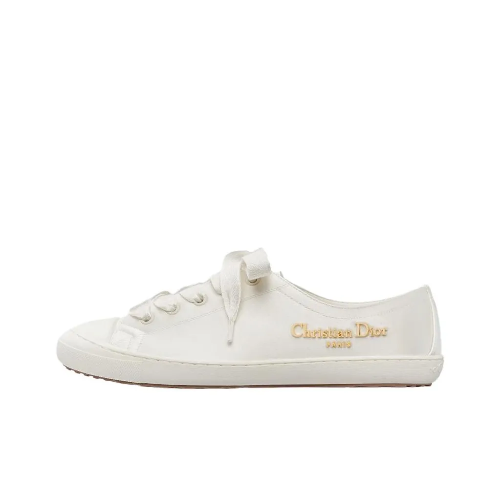 DIOR Dioriviera Lucky Low Top Skateboard Shoes Women's White