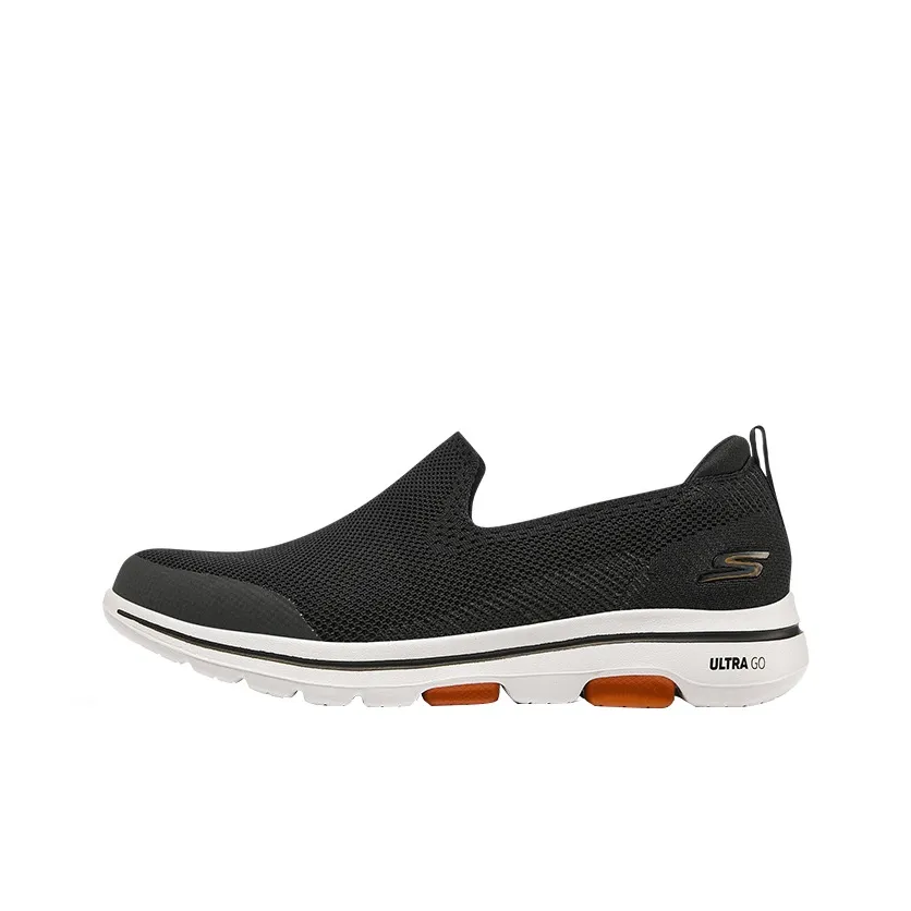 Skechers Go Walk 5 Low Top Loafers Black/White