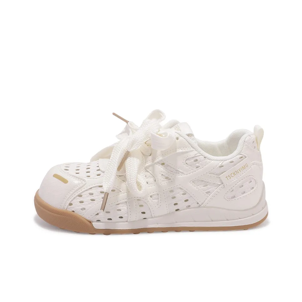 SNXR Амортизация Износостойкие Низкие Кроссовки для Скейтбординга Женские Кремовый Бежевый