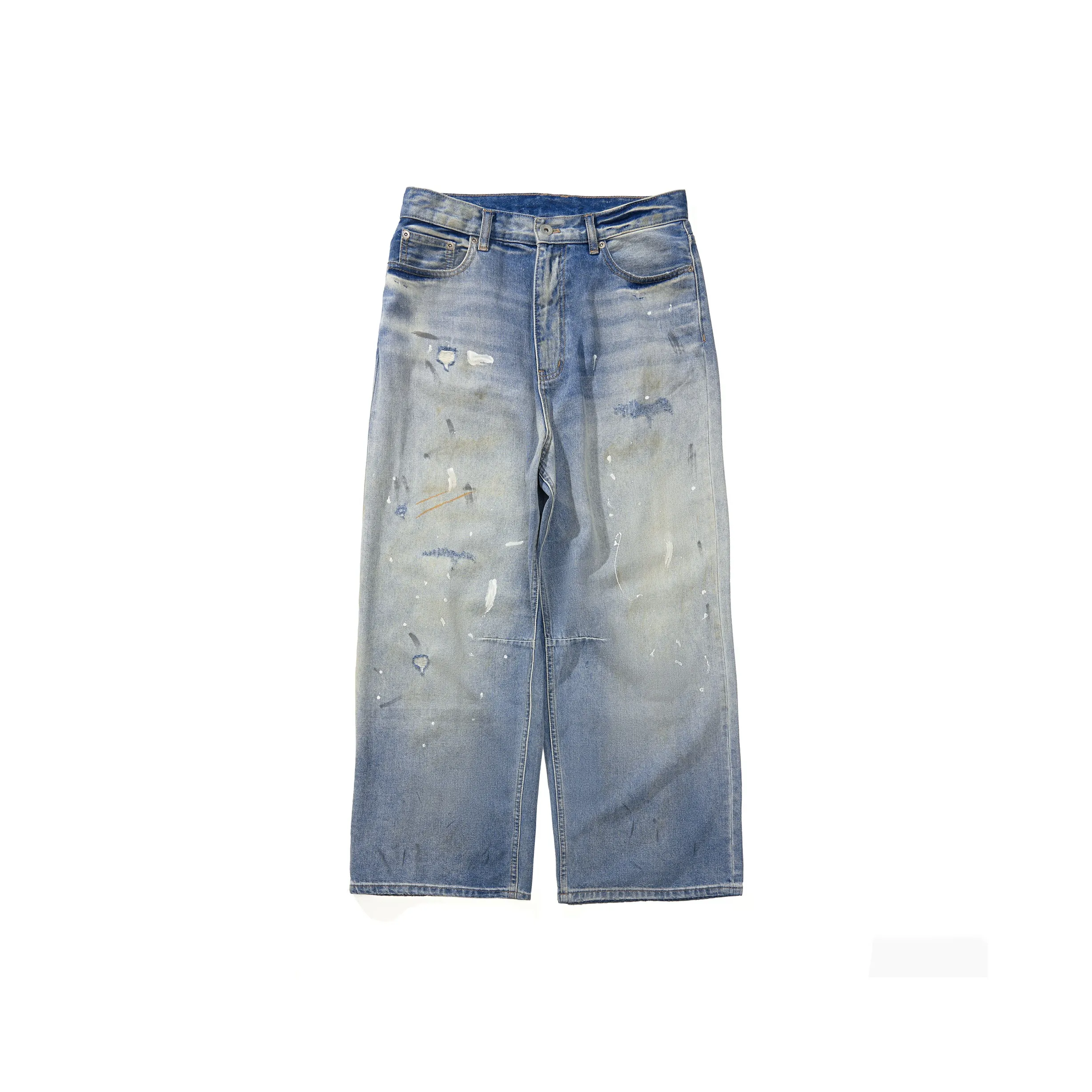 NOTHOMME Monterest Shun Time Wilderness Jeans Unisex Yellow Mud Washed