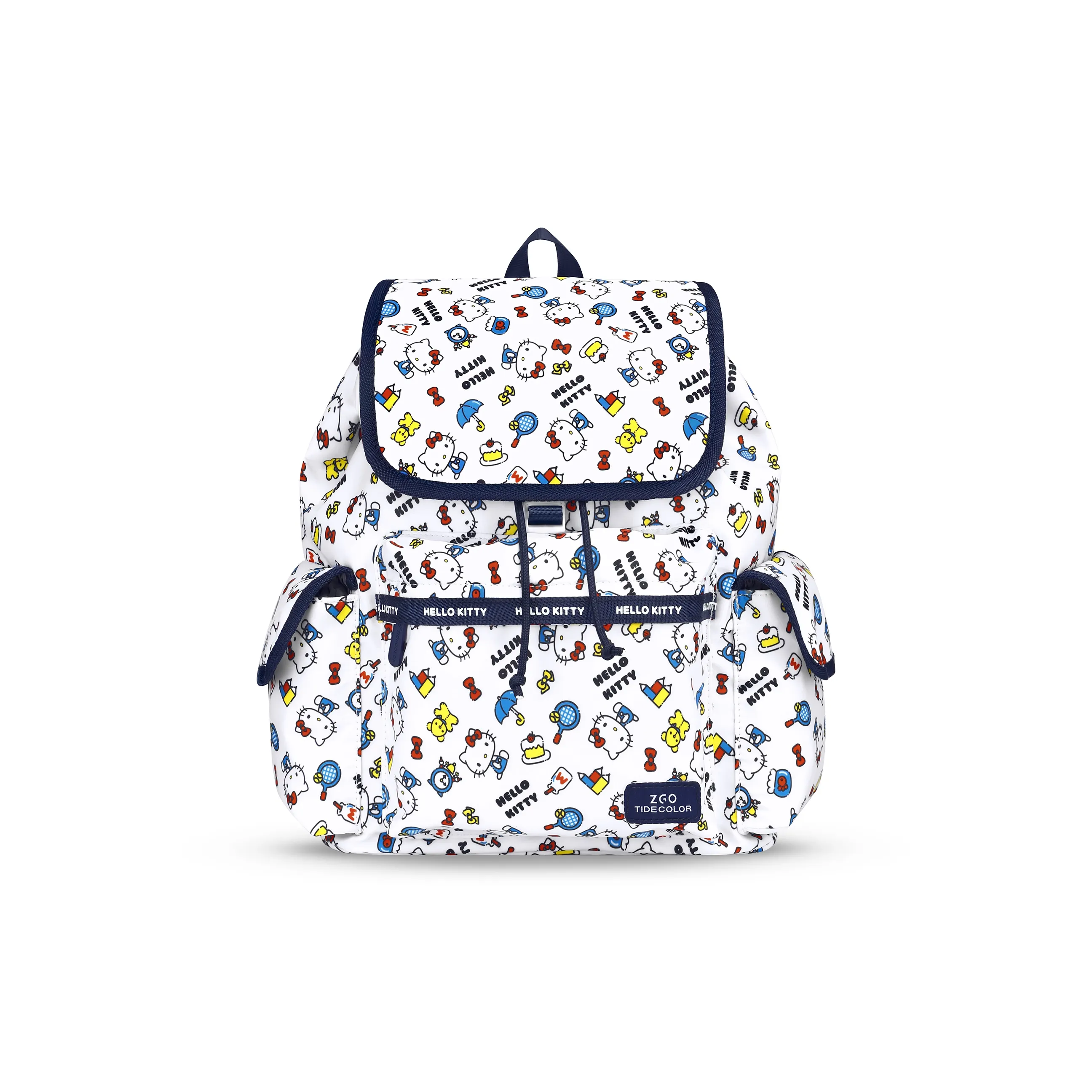 zgo Hello Kitty Polyester Привлекательный Рюкзак Стандартный Женская Белый Синий