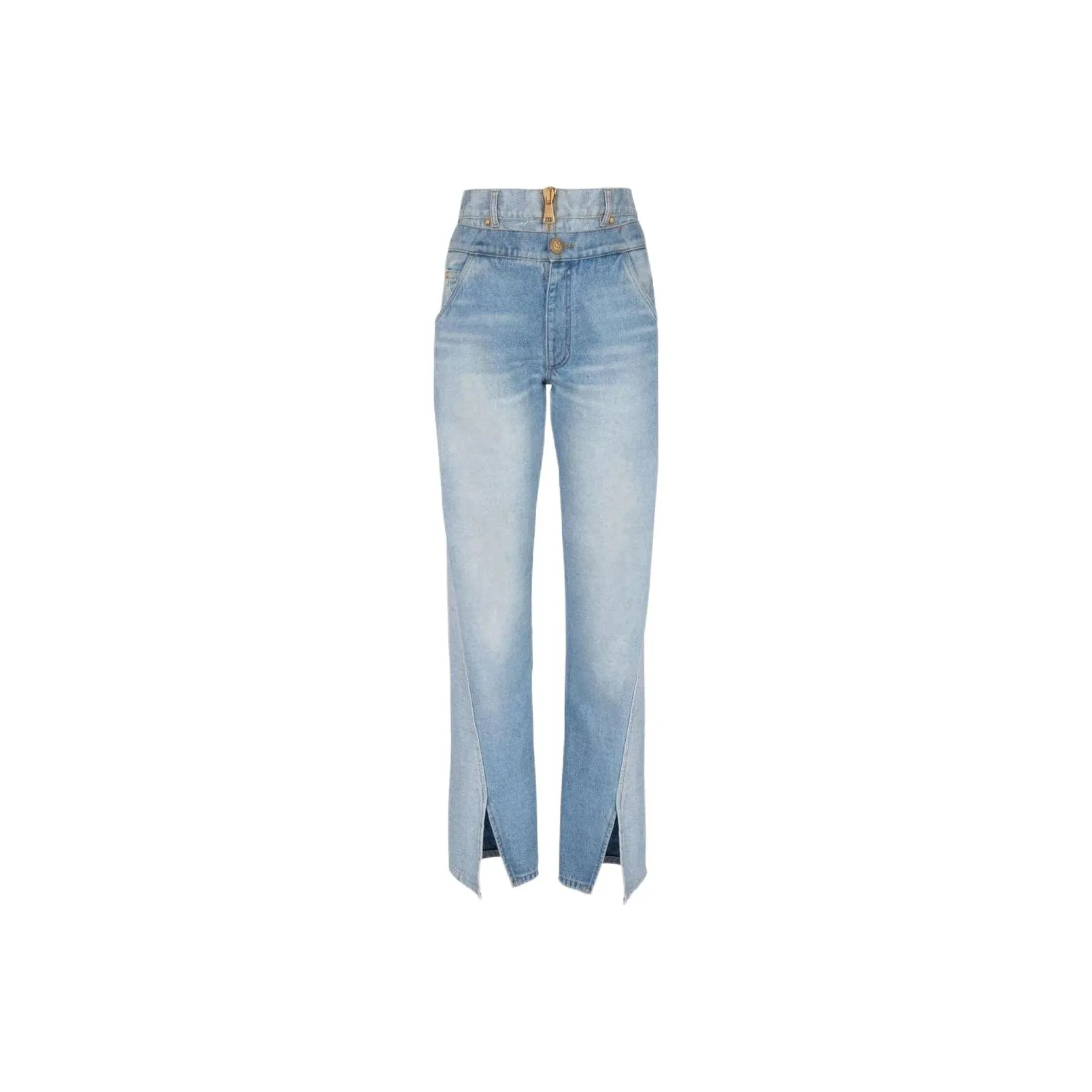 BALMAIN High rise Straight Jeans
