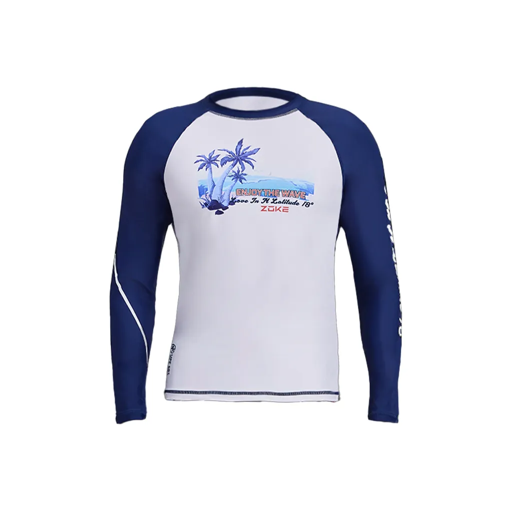 ZOKE Экрю/Синий Орхидея Мужские Мужские купальники