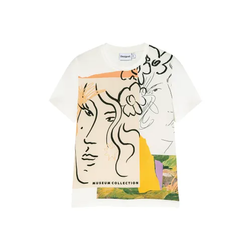 Desigual Белые Женские Футболки