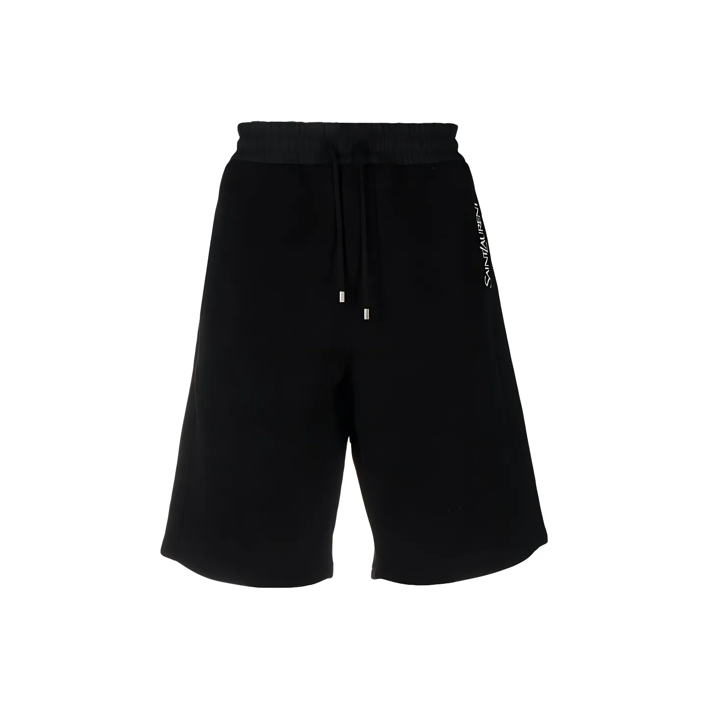 SAINT LAURENT Logo embroidered Cotton Shorts