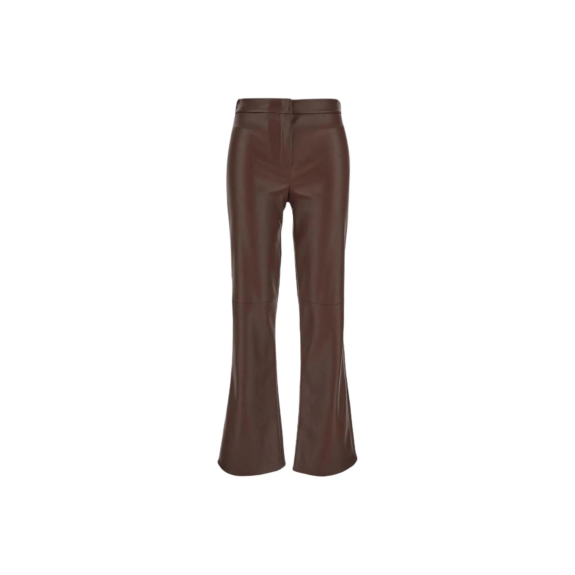 'S MAX MARA' Кожаные брюки женские коричневый