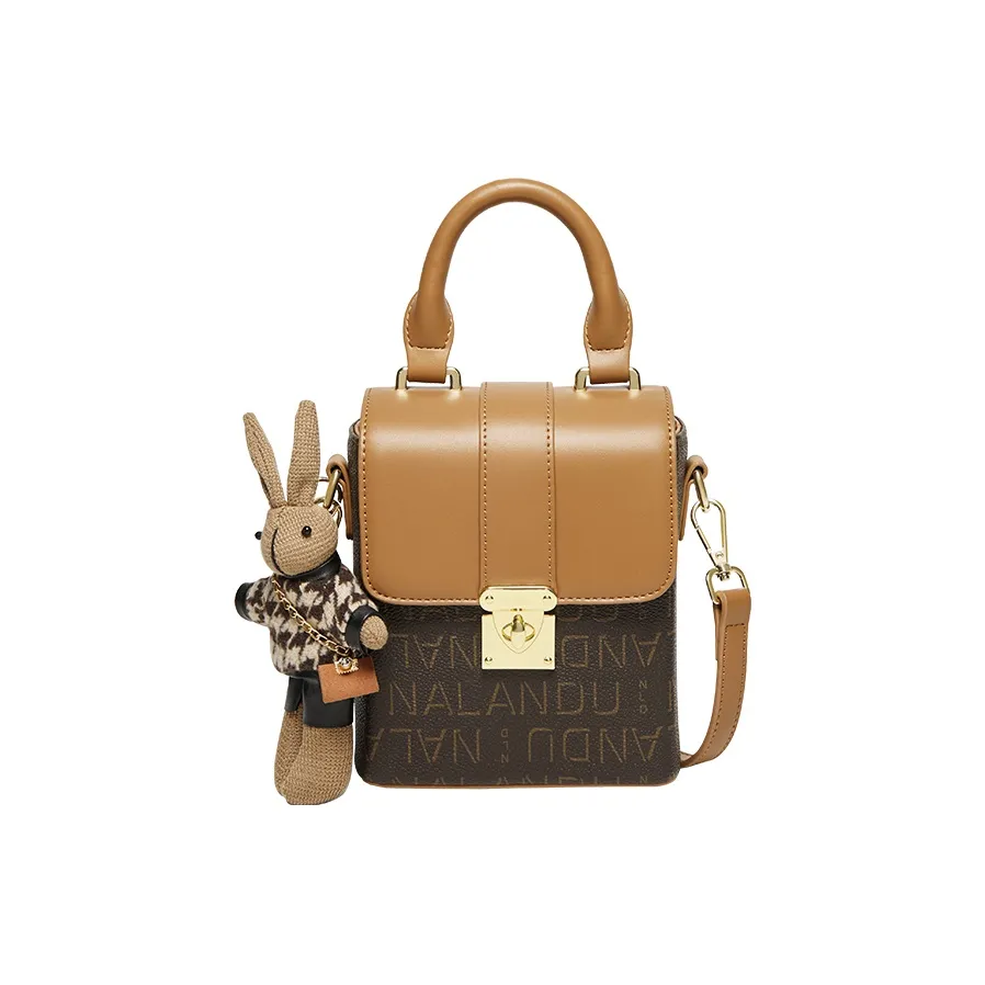 Narandu PVC с синтетической кожей сумка через плечо чехол для телефона стандартный женский кофейный