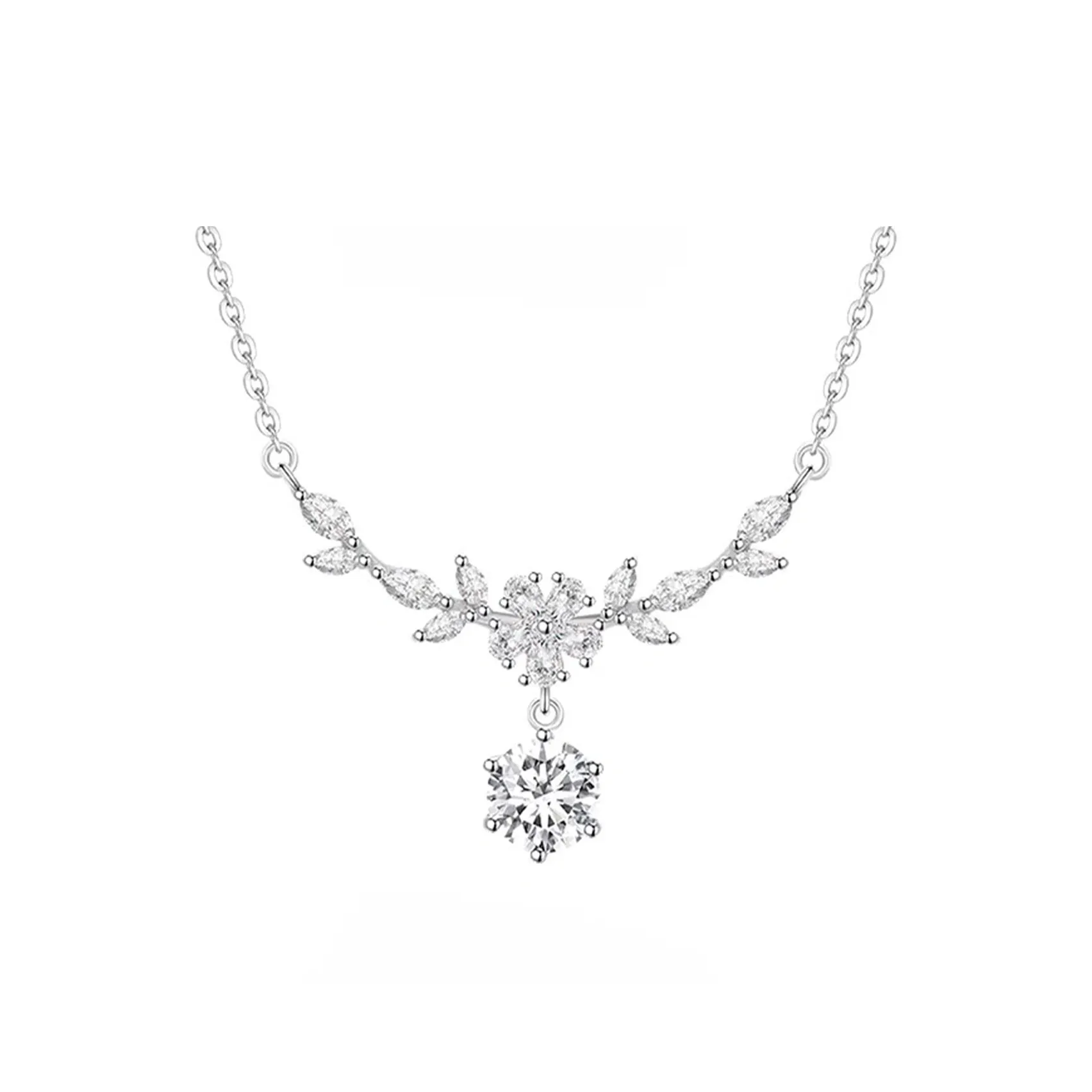 WINY 925 Sterling Silver Necklaces Women's