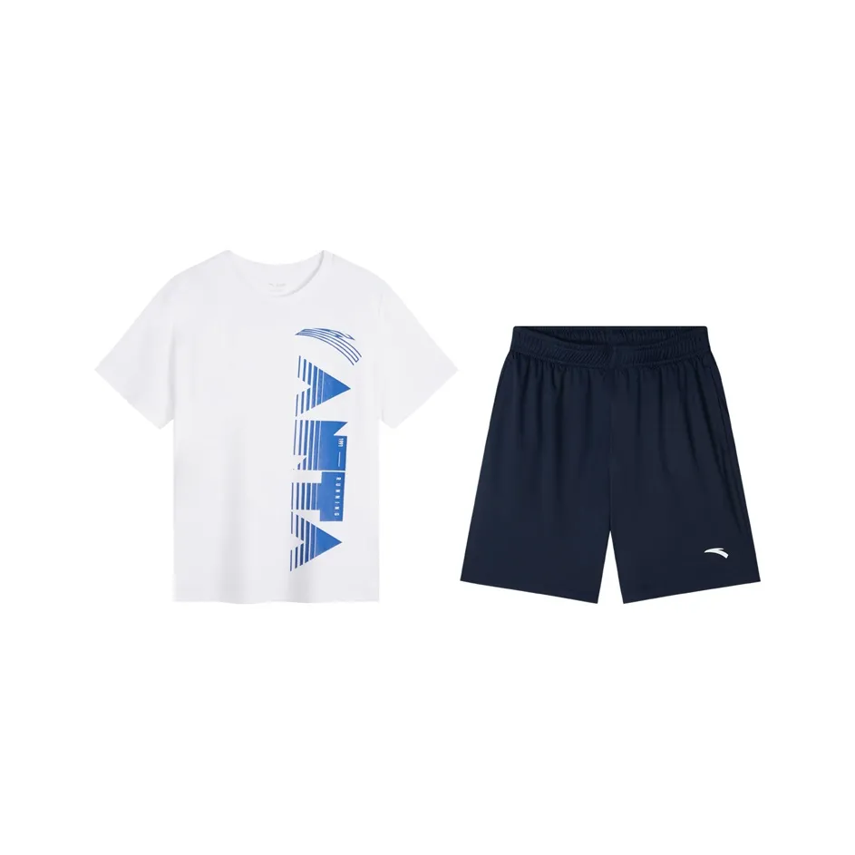 Antakids Повседневная спортивная одежда RUNNING Collection Чисто белый ночной синий Подростки