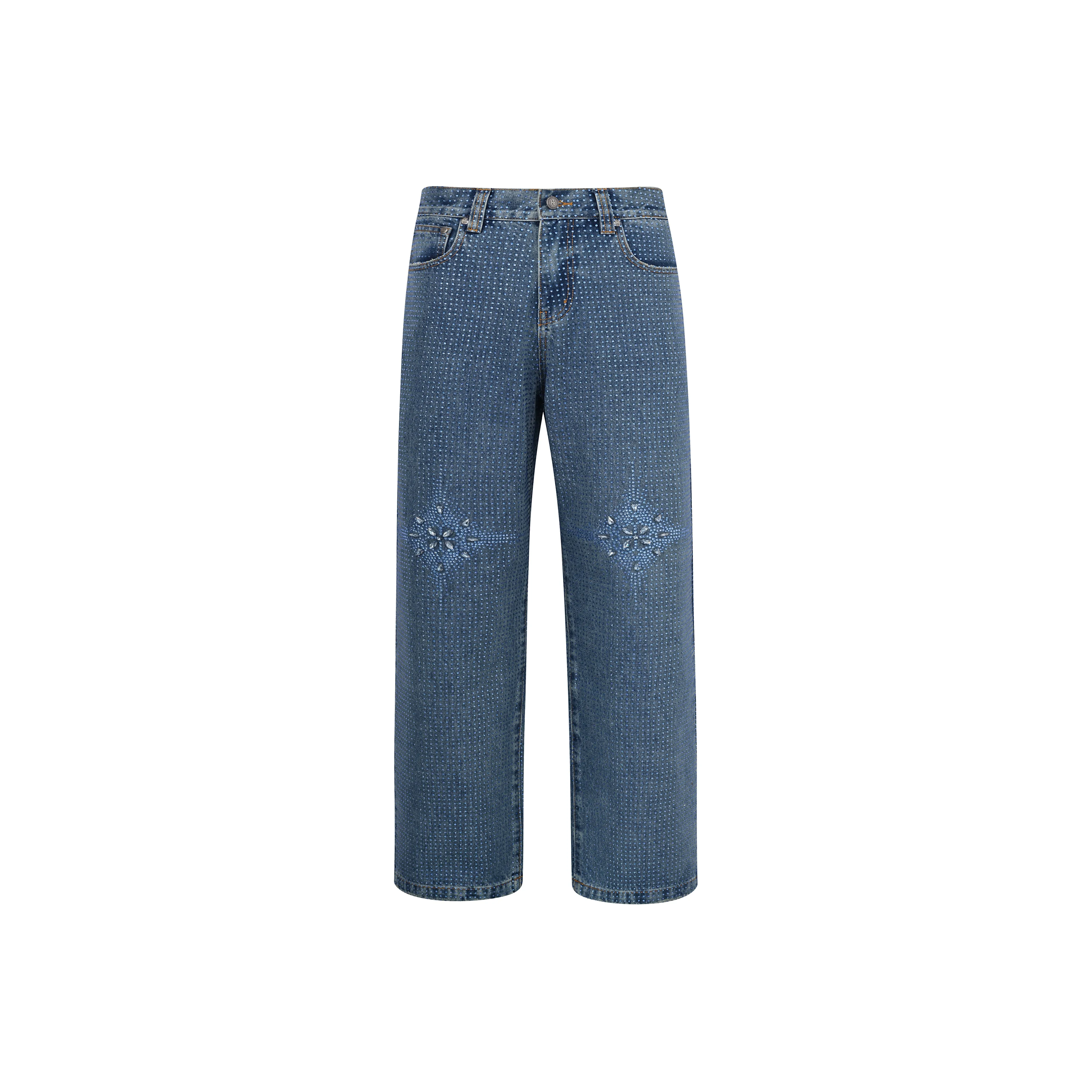 BIRTH OF ROYAL CHILD SS25 Джинсы Унисекс Светлый Синий