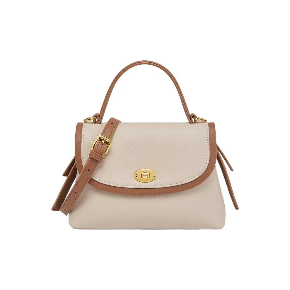 Narandu Cow Leather Small Square Bag Handbags Medium Size Women's Alaska White