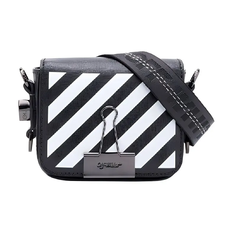 OFF-WHITE Binder Clip Bag 'Black/White'