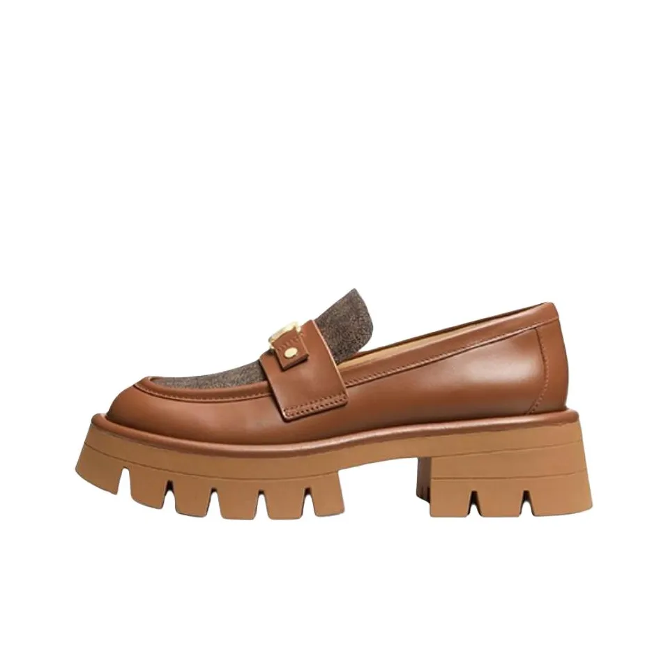 MICHAEL KORS MK Mandy Лоферы 5 см Женские Фундуковый Коричневый