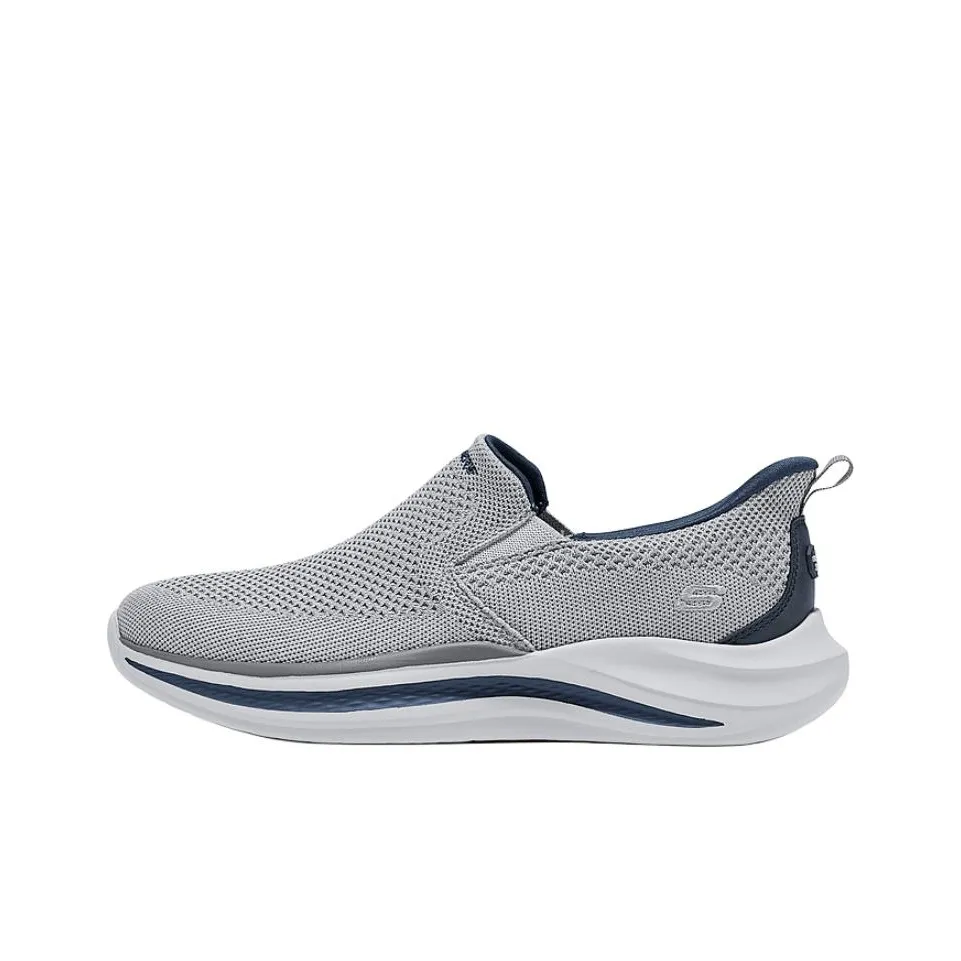 Skechers Slip ins Легкий Низкий Топ Casual Мужской Серый