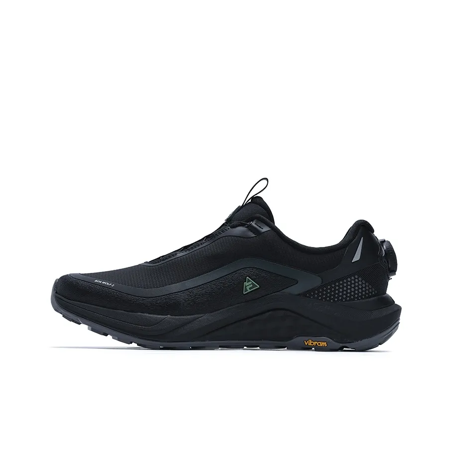 FILA BOA WOLF Slip Resistant Coverage Support Balance Low Top Trail Running Shoes Men's Black