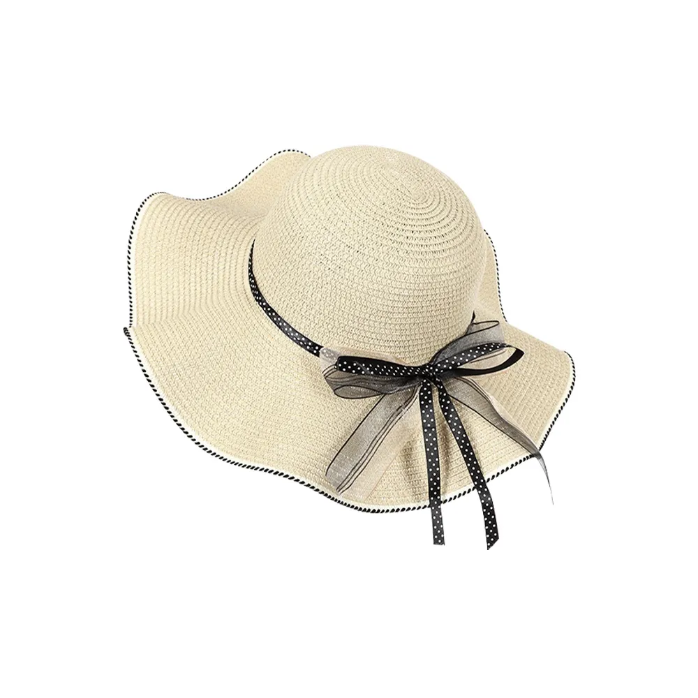 ZANC Соломенная плетеная шляпа с защитой от солнца Унисекс