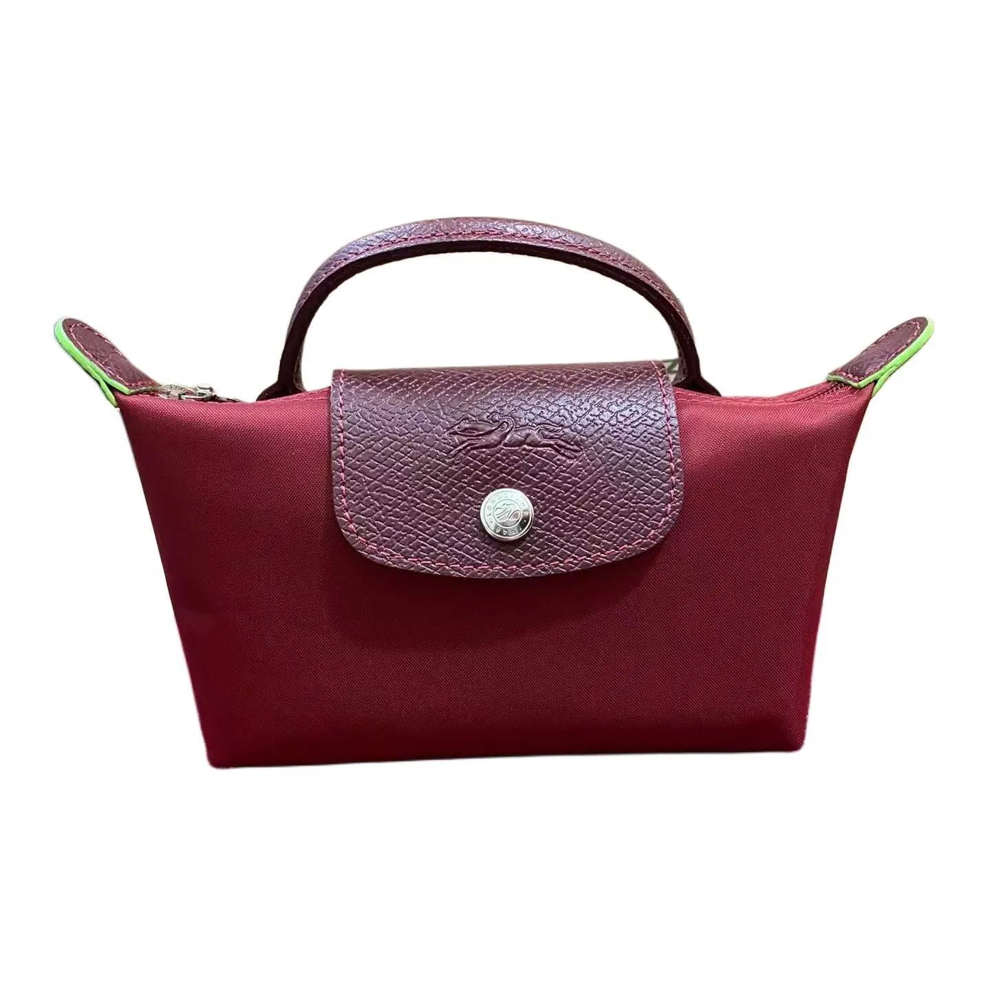 LONGCHAMP Le Pliage Нейлоновая сумка-пельмени женская гранатово-красная