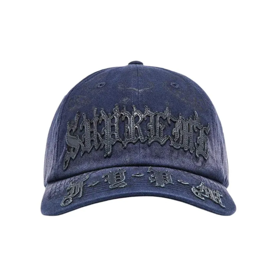 Supreme 100% хлопок саржевые кепки унисекс морской синий