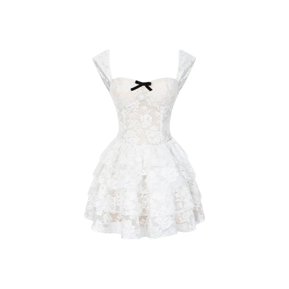 UYH Кружево Позиционирование стиля Женские Платья без рукавов