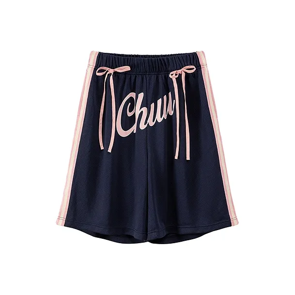 CHUU Темно-синие Женские Повседневные Шорты