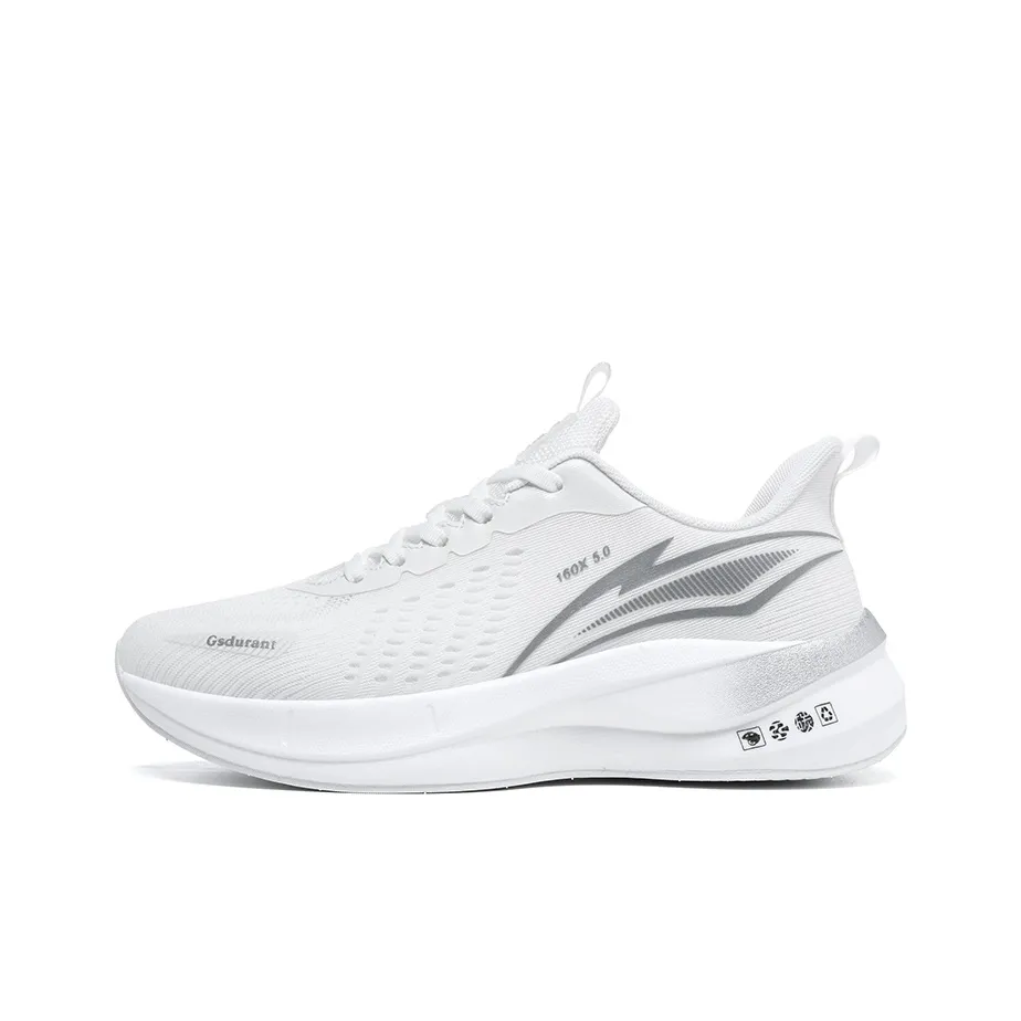 Gaius Durant Амортизаторы Shock Slip-resistant Abrasion-resistant Низкий топ Беговые кроссовки Unisex Белый Серебряный