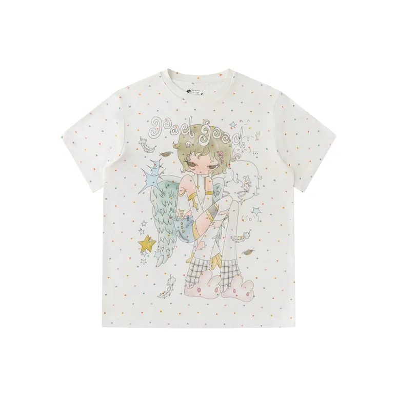 MeihaoStore Белая унисекс футболка