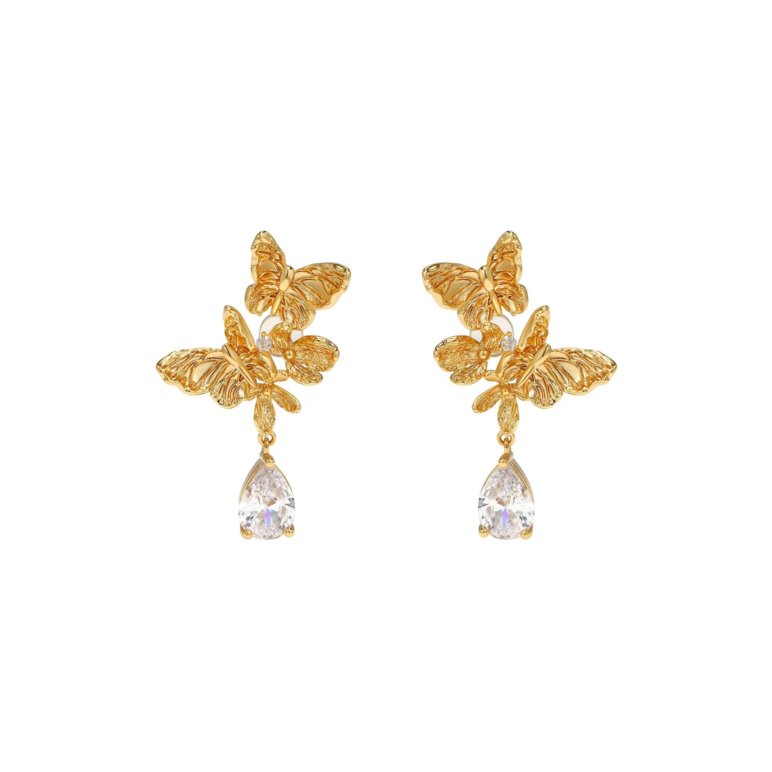 BOONEE ALUS Медные серьги с покрытием из каратного золота женские