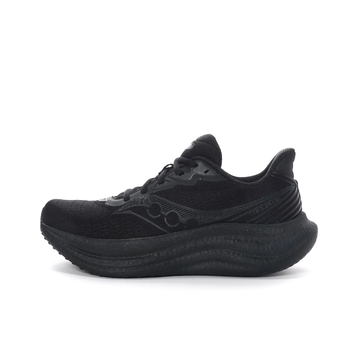 Saucony Triumph Victory 23 Slip-resistant Abrasion-resistant Low-top Беговые кроссовки Женские Black International Version