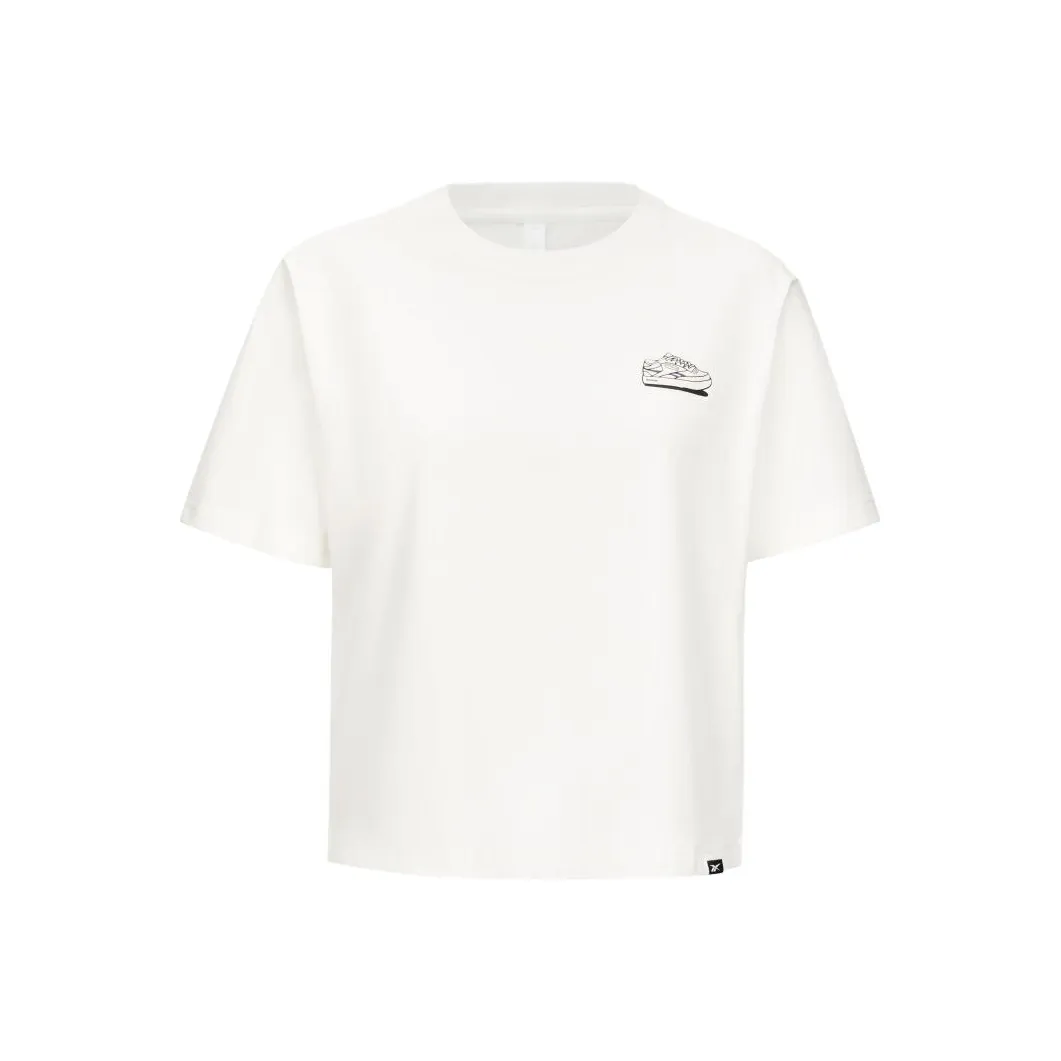 Reebok Экрю Женские Футболки