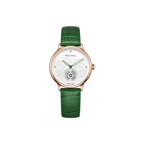 Sea Gull Автоматический Механический Movement Женские Часы 34мм*34мм*10,5мм Белый