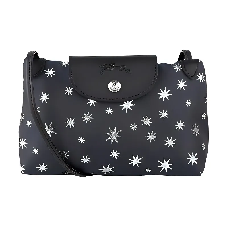 LONGCHAMP Le Pliage Ткань Пельмени Сумка Сумка Сумка через плечо Сумка через плечо Мужская Черная