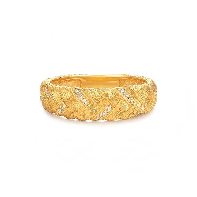 CARAT'S DIARY Сплав Золото Покрытие Парные Кольца Унисекс