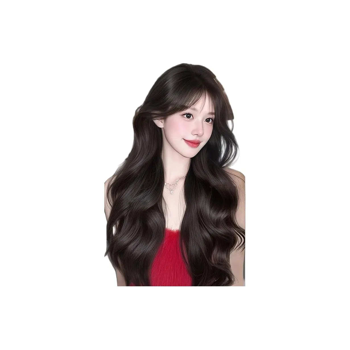 Gentle Welcome Перука Естественный Длинный Кудрявый Топовой Аксессуар для Увеличения Объема