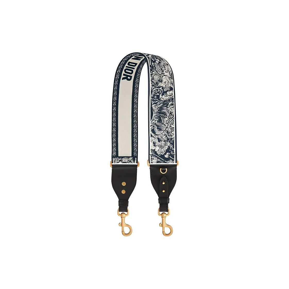 DIOR Embroidery Bag Strap Women's Blue