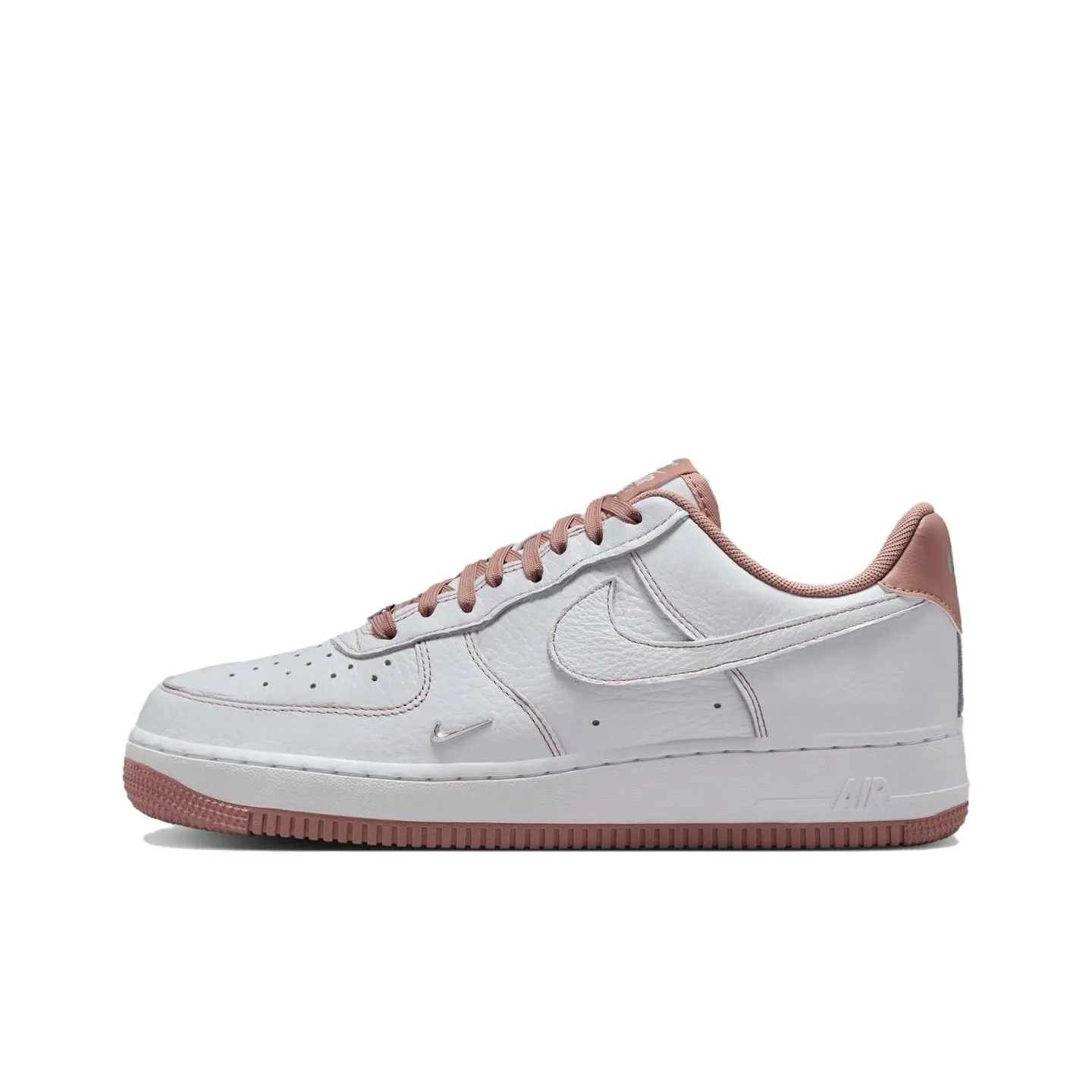 Nike Air FORCE 1 Устойчивые к истиранию Низкие Кроссовки для скейтбординга Женские Белые Розовые