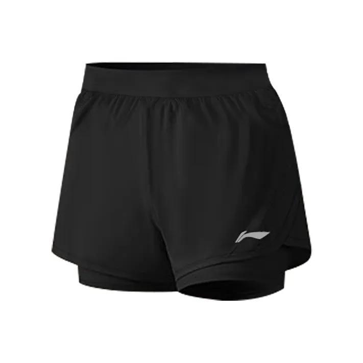 LINING Стандартные черные женские спортивные шорты