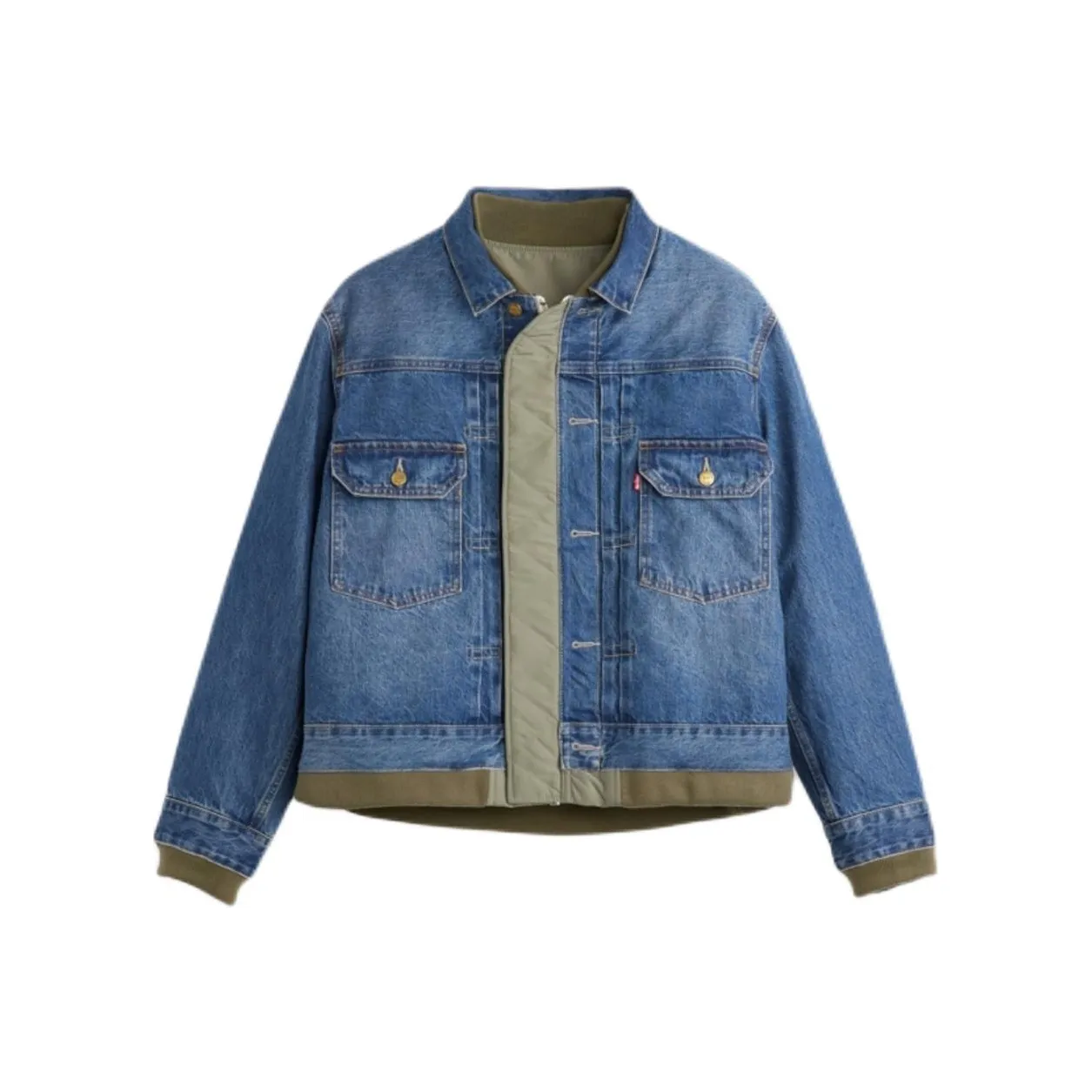 Levi's X Sacai Denim X Nylon Twill Reversible Blouson
