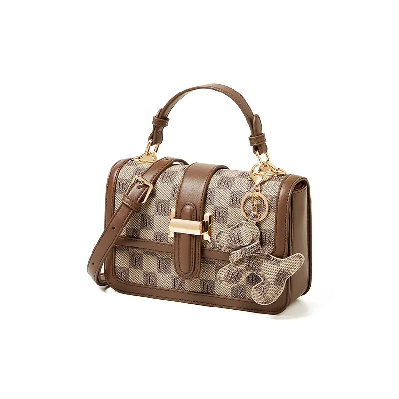 Narandu PVC Синтетическая кожа Маленькая квадратная сумка Сумка через плечо Сумка на одно плечо Сумка среднего размера Женская Многоцветная