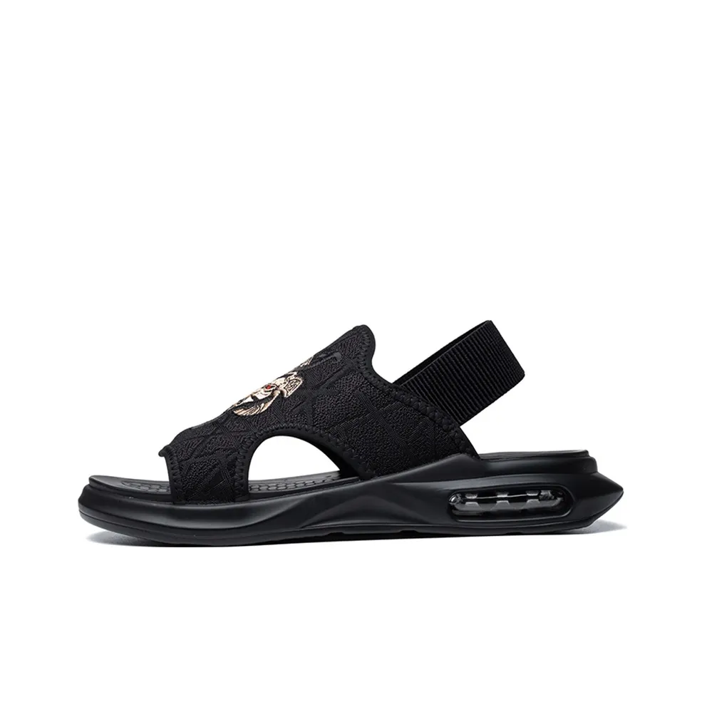 SENJIALUO Пляжные сандалии Мужские Черные