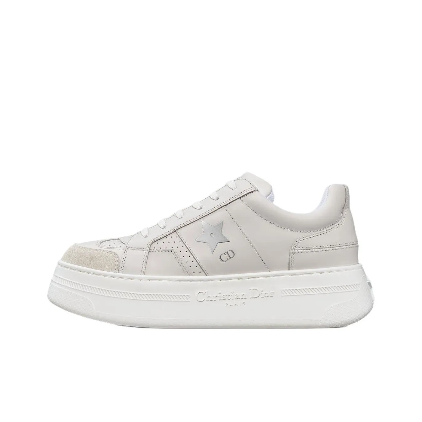 DIOR Star Low Top Skateboard Shoes Women's Gray